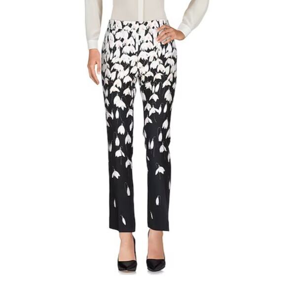Valentino Snowdrop Crepe Couture Floral Trousers | Sizes XS & M | MSRP $2200 - Picture 13 of 13